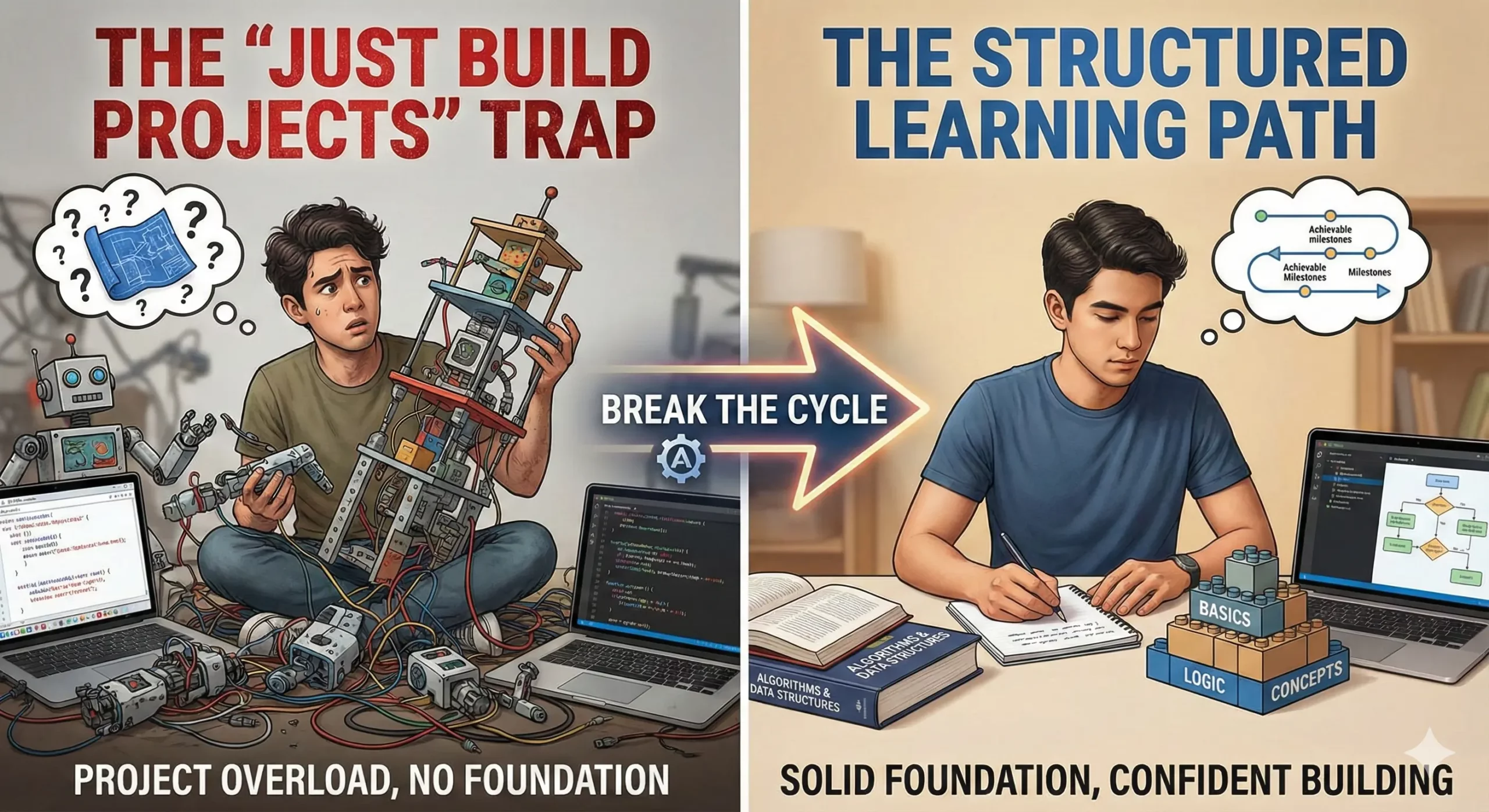 Why "Just Build Projects" Is Terrible Advice for Beginners - AlgoCademy ...